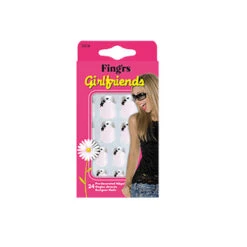 Fing'rs Unghie Artificiali Decorate Autoadesive Girlfriend French Manicure 24 Unghie