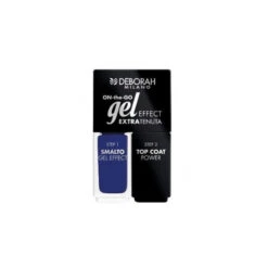 Deborah - On-the-go Gel Effect Extratenuta - Smalto + Top Coat 16 Deep Blue