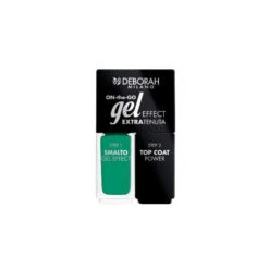 Deborah - On-the-go Gel Effect Extratenuta - Smalto + Top Coat 14 Intense Green