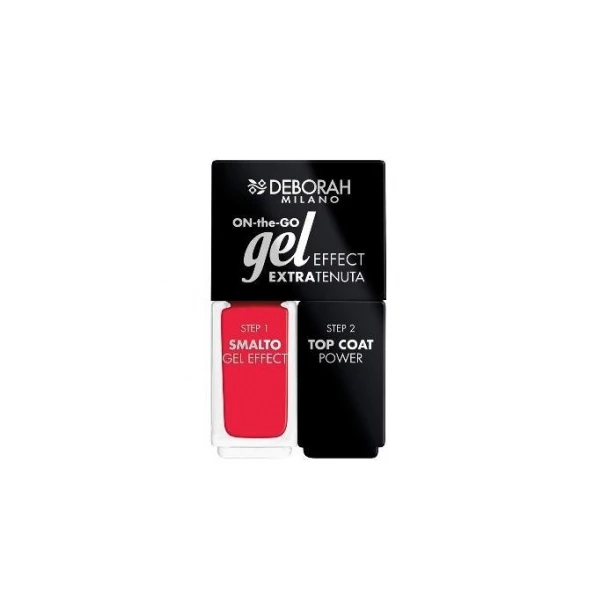 Deborah - On-the-go Gel Effect Extratenuta - Smalto + Top Coat 12 Coral 3 Deborah - On-the-go Gel Effect Extratenuta - Smalto + Top Coat 12 Coral
