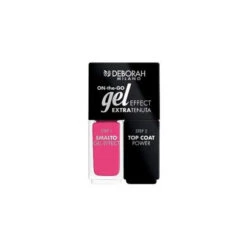 Deborah - On-the-go Gel Effect Extratenuta - Smalto + Top Coat 04 Magenta Pink