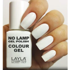 Layla - No Lamp Gel Polish - Smalto 1 Straight White