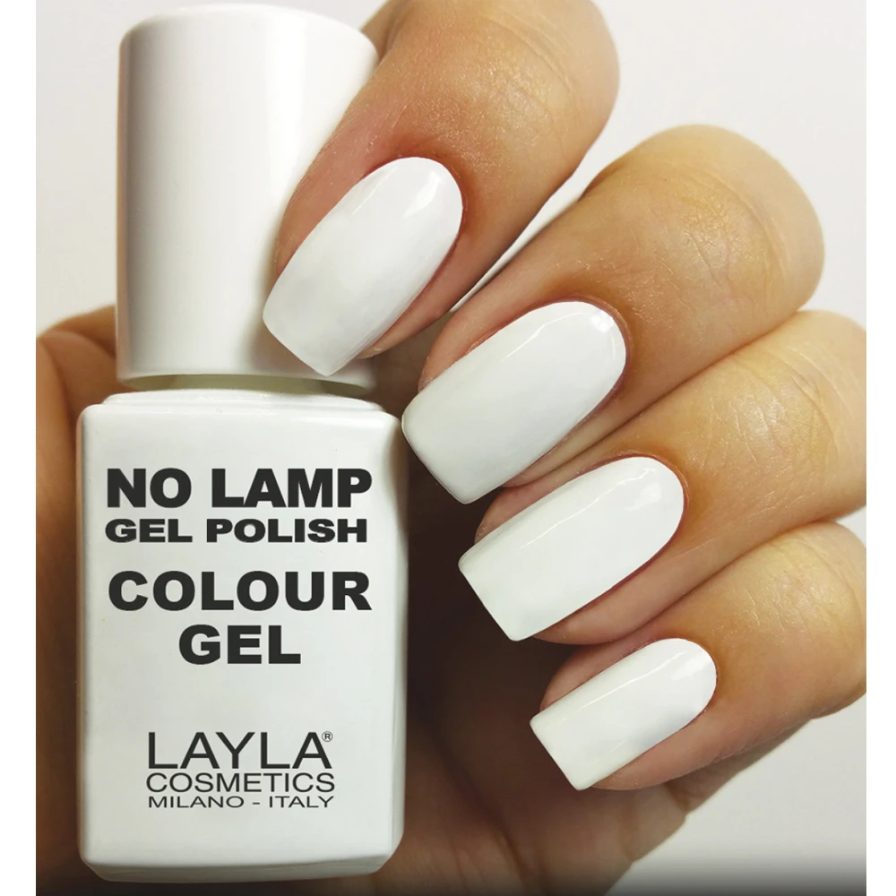 Layla - No Lamp Gel Polish - Smalto 1 Straight White 3 Layla - No Lamp Gel Polish - Smalto 1 Straight White
