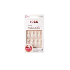 Kiss Salon Naturals 28 Unghie Artificiali Bianche Ksn03c