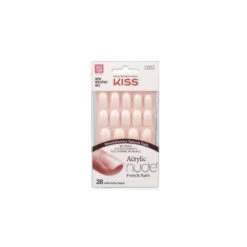 Kiss Salon Acrylic Nude French Nails 28 Unghie Artificiali Kan02c