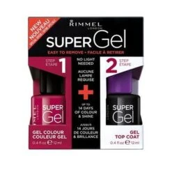 Rimmel - Super Gel Confezione Regalo 12 Ml Smalto Unghie In 025 Urban Purple + 12 Ml Top Coat