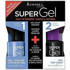 Rimmel - Super Gel Confezione Regalo 12 Ml Smalto Unghie In 052 Blue Babe + 12 Ml Top Coat