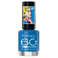 Rimmel 60 Seconds Smalto Unghie By Rita Ora 8 Ml Blindfold Me Blue
