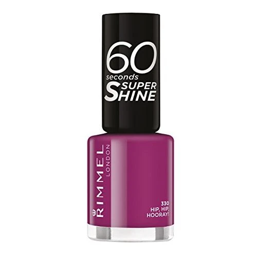 Rimmel 60 Seconds Nail Polish 8 Ml 330 Hip, Hip Hooray! 3 Rimmel 60 Seconds Nail Polish 8 Ml 330 Hip, Hip Hooray!