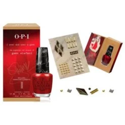 OPI Gwen Stefani Confezione Regalo 15 Ml Smalto Unghie In Over & Over A-Gwen + 2 G Colla Unghie + Adesivi Unghie