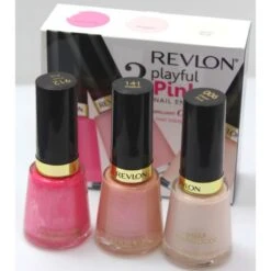 Revlon Playful Pinks Smalti Confezione Regalo 3 X 14.7 Ml (Classy + Angelic + Sheer Pink)