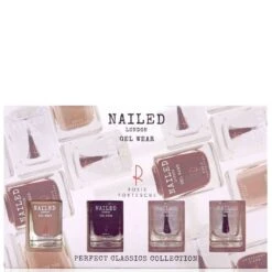 Nailed London Perfect Classics Collection Confezione Regalo 2 X 10 Ml Smalti + 10 Ml Top Coat + 10 Ml Base Coat