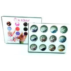 Le Kikke Box 12 Barattolini Strass Per Unghie Assortiti