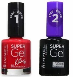 Rimmel Super Gel Duo Kit Smalti Darling Dahlia 41 + Top Coat Gel
