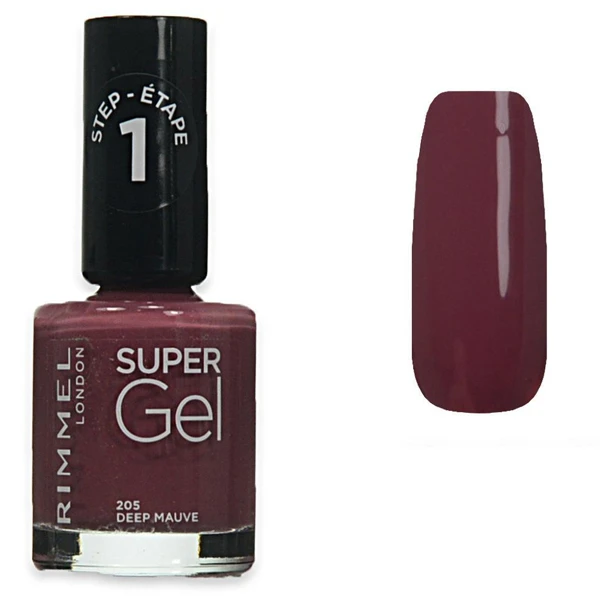 Rimmel Smalto Super Gel 205 Deep Mauve 3 Rimmel Smalto Super Gel 205 Deep Mauve
