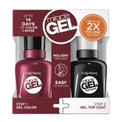 Sally Hansen Miracle Gel Duo Kit Smalto In 2 Step, Lunga Tenura Fino A 14 Giorni 601 Dig Fig