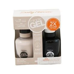 SALLY HANSEN DUO KIT 201/110 CONFEZIONE REGALO MIRACLE DUO PACK PER PERFETTA MANICURE GEL