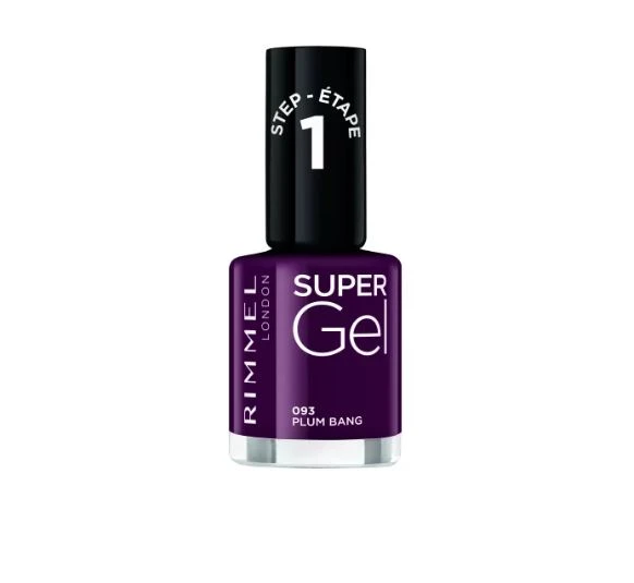 RIMMEL LONDON SMALTO SUPER EFFETTO GEL LUNGA TENUTA STEP ETAPE 093 PLUM BANG 3 RIMMEL LONDON SMALTO SUPER EFFETTO GEL LUNGA TENUTA STEP ETAPE 093 PLUM BANG